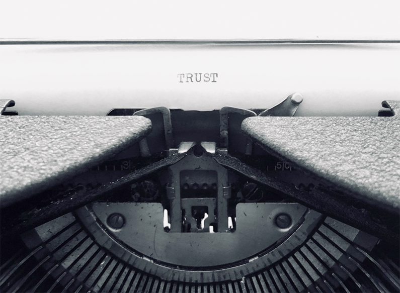 Typewritten word trust